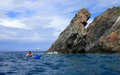 Elba na mořském kajaku